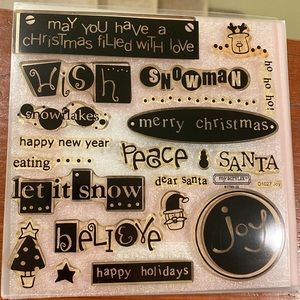 Christmas stamps -Joy from close to my heart